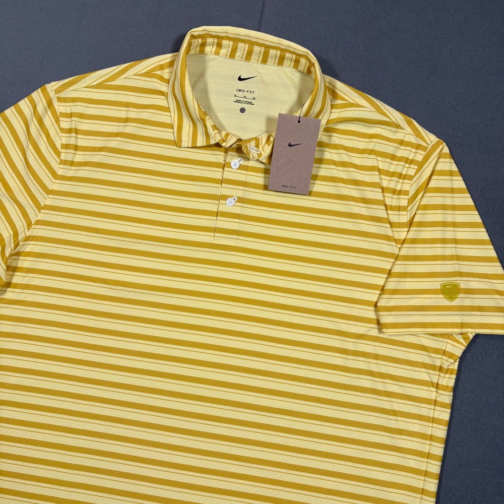 Nike Tailored Performance Mens Dri-FIT Golf Polo X-Large Saffron Quartz Yellow